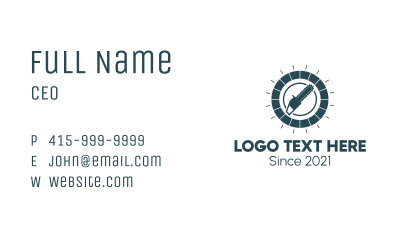 Chainsaw Hardware Tool  Business Card
