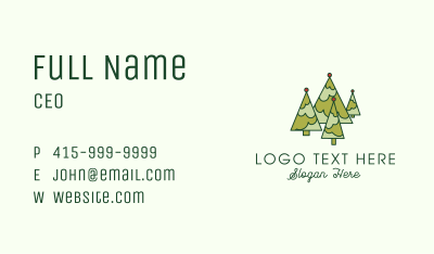 Pine Tree Park Business Card