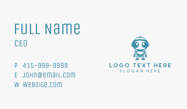 Robot Boy Toy Business Card Design Image Preview