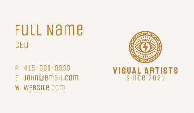 Astral Electric Eye  Business Card Image Preview