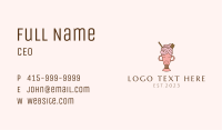 Ice Cream Mascot  Business Card Image Preview