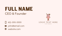 Ice Cream Mascot  Business Card Image Preview