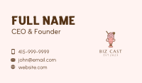 Ice Cream Mascot  Business Card Design