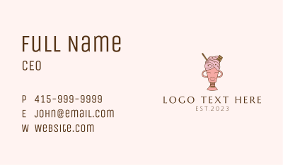 Ice Cream Mascot  Business Card Image Preview