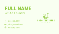 Golf Tournament Golfer Business Card Preview