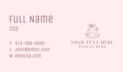 Wedding Cake Dessert Business Card Image Preview