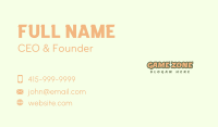 Fun Candy Snack Wordmark Business Card Image Preview