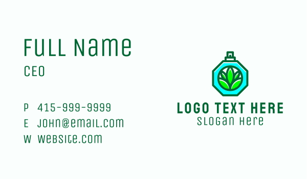 Organic Perfume Scent  Business Card Design Image Preview