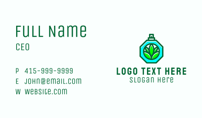 Organic Perfume Scent  Business Card Image Preview