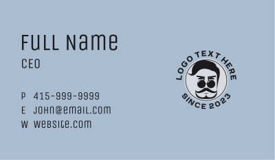 Hipster Fashion Man Business Card Image Preview