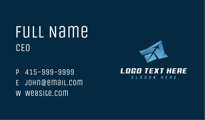 Plane Aviation Flight Business Card Image Preview