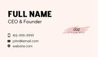 Cosmetic Makeup Wordmark Business Card Image Preview