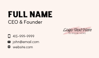 Cosmetic Makeup Wordmark Business Card Image Preview