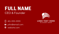 White American Flag Business Card Design