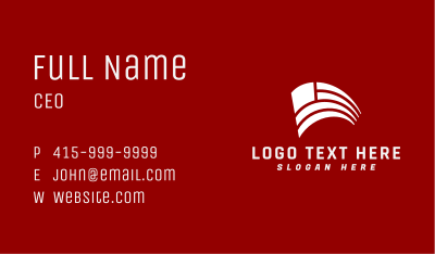 White American Flag Business Card Image Preview