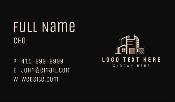 Urban House Property Business Card Design Image Preview