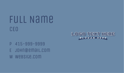 Blue Generic Business Business Card Image Preview