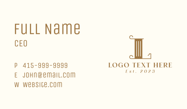 Property Letter L Business Card Design Image Preview
