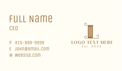 Property Letter L Business Card Image Preview