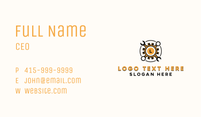 Gear Wrench Mechanic Business Card Image Preview