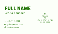 Leaf Decoration Letter Business Card Image Preview