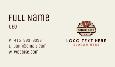 Pipe Wrench Plunger Business Card Image Preview