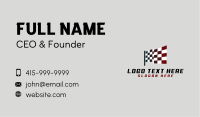 Motorsport Racing Flag Business Card Image Preview
