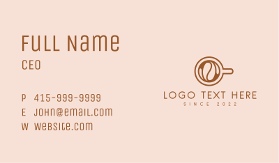 Artisanal Coffee Business Card Image Preview