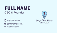 Lighthouse Location Pin Business Card Image Preview