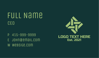Native Woven Textile Business Card Image Preview