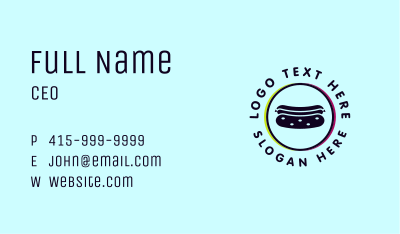 Glitch Hotdog Sandwich  Business Card