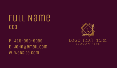Luxury Frame Tiling Business Card Image Preview