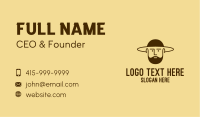 Bearded Hat Man  Business Card Image Preview