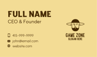 Bearded Hat Man  Business Card Design