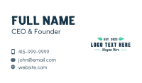 Green Leaf Business Business Card Image Preview