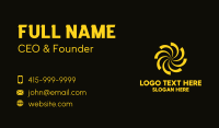 Yellow Whirlpool Business Card Image Preview