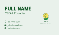 Eco Leaf Lightbulb Business Card Image Preview