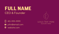 Gold Leaf Female Face  Business Card Image Preview