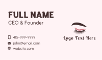 Beauty Eyebrow Threading Business Card Image Preview