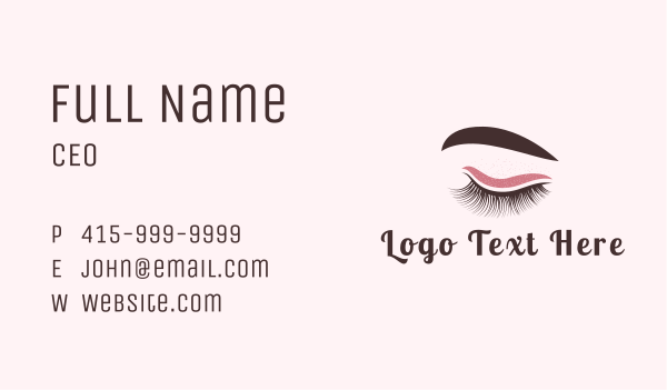 Beauty Eyebrow Threading Business Card Design Image Preview