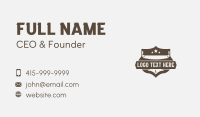 Lumberjack Carpenter Saw Business Card Image Preview