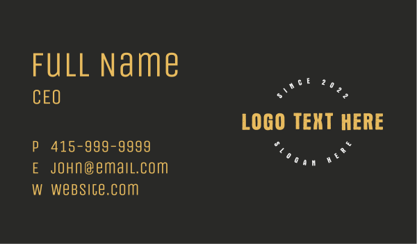 Rustic Firm Wordmark  Business Card Design Image Preview