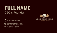 Skull Head Wing Business Card Image Preview
