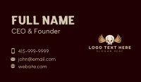 Skull Head Wing Business Card Preview