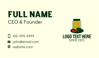 Vegetable Juice Jar Business Card Image Preview