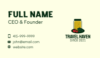 Vegetable Juice Jar Business Card Image Preview