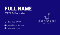 White Hook Letter J Business Card Image Preview