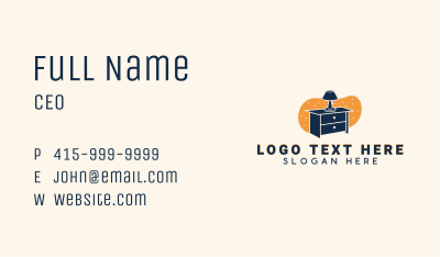 Lamp Drawer Furniture Business Card Image Preview