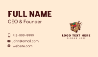 Food Delivery Cart Business Card Image Preview
