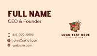 Food Delivery Cart Business Card Preview